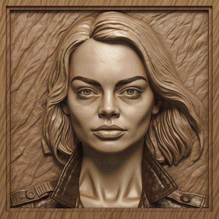 Famous (Margot Robbie 2, 3DFMS_7565) 3D models for cnc